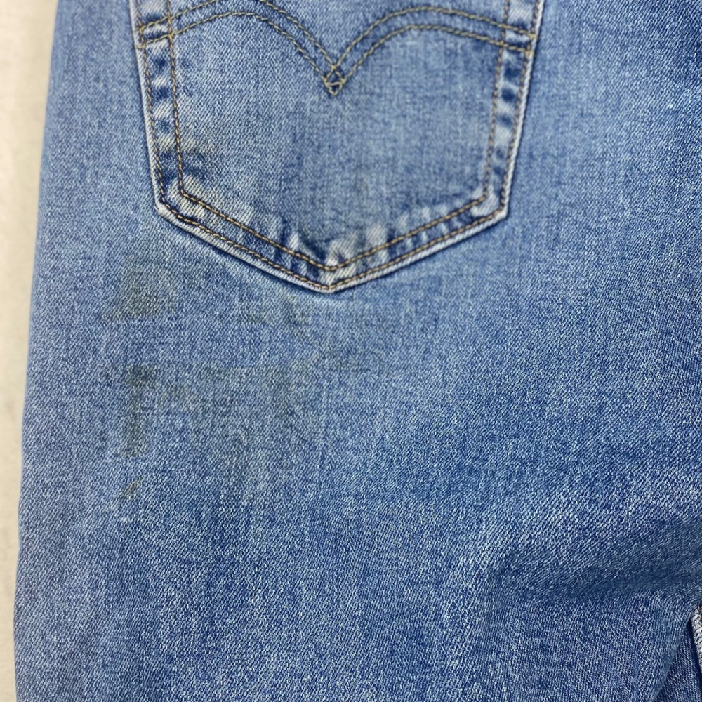 Levis 505 Regular Fit Jeans Mens 34x32 Medium Wash Blue Straight Leg Denim Pants - Picture 10 of 16